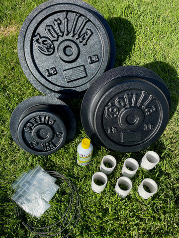 Three Piece(45LB, 25LB, 10LB) Gorilla Weight Mold Kit