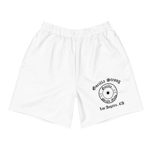 Gorilla Strong Shorts- Men's Athletic Shorts- White