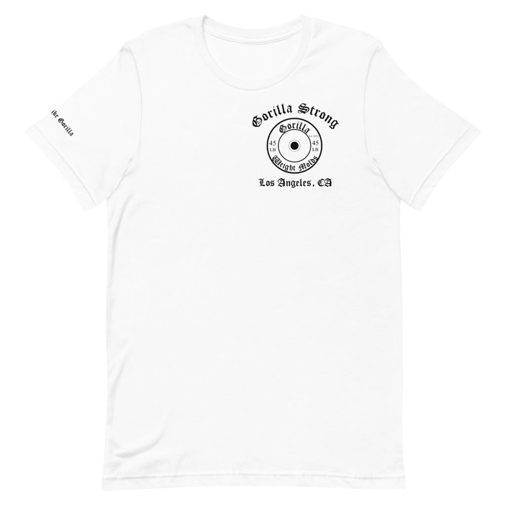 Gorilla Strong Tee- short sleeve- white